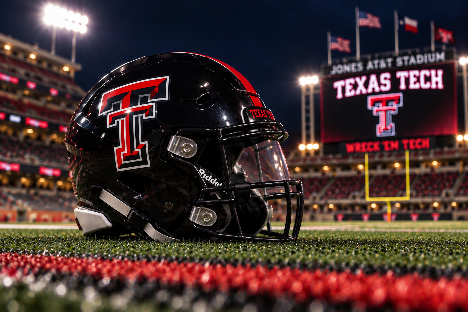 Texas Tech Red Raiders football helmet