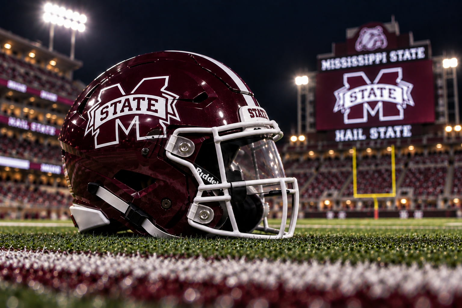 Mississippi State football helmet