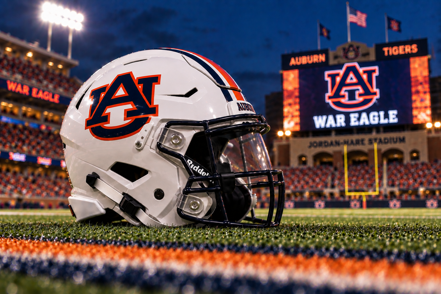 Auburn Tigers football helmet