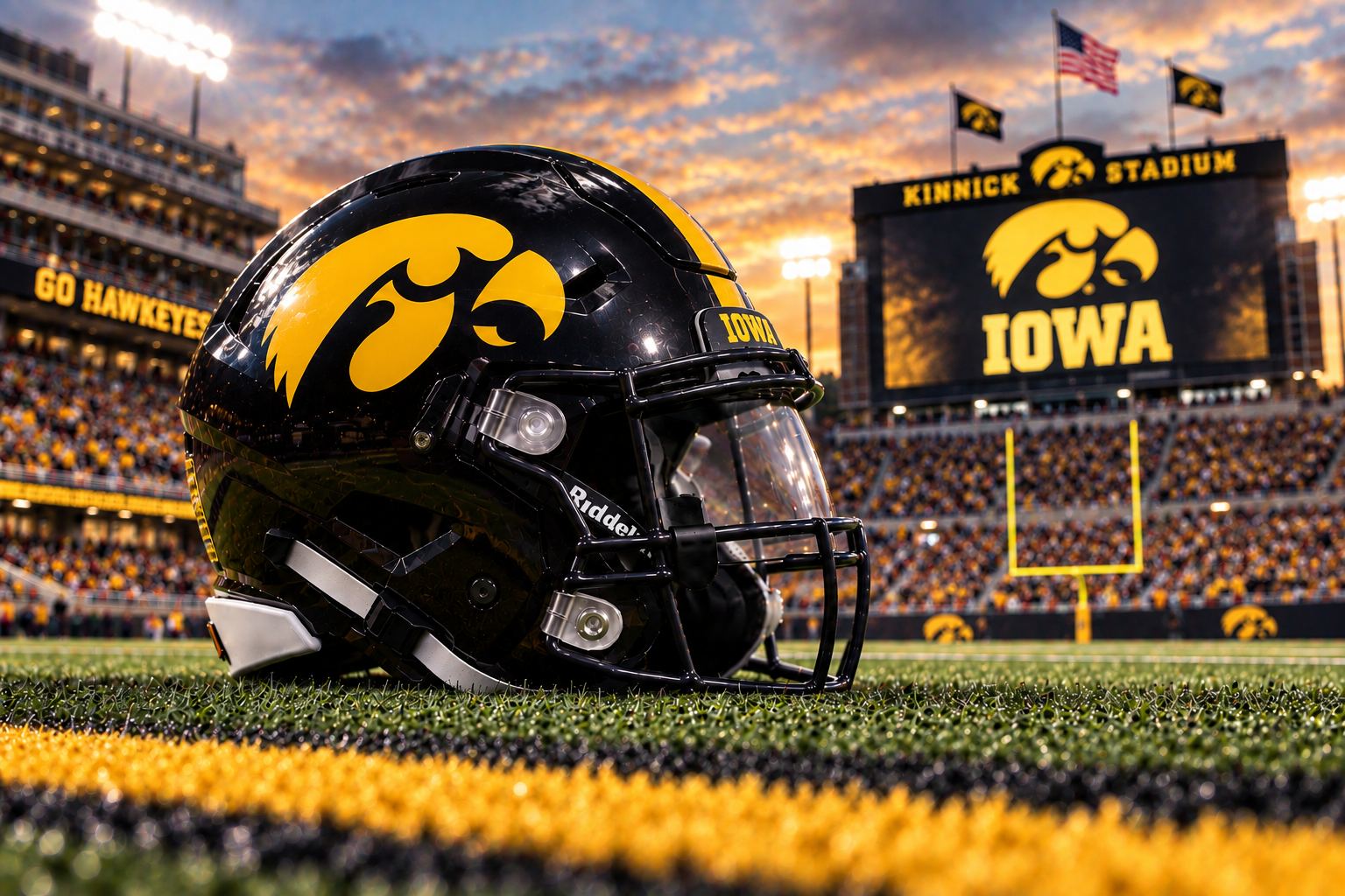 Iowa Hawkeyes football helmet