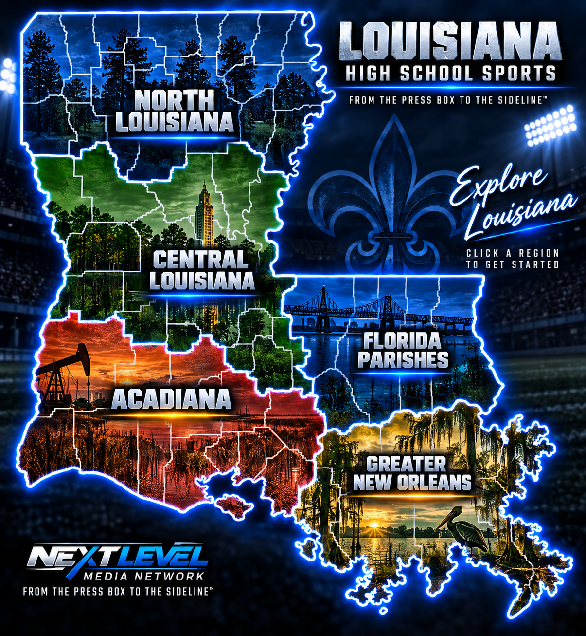 Louisiana High School Sports Regions