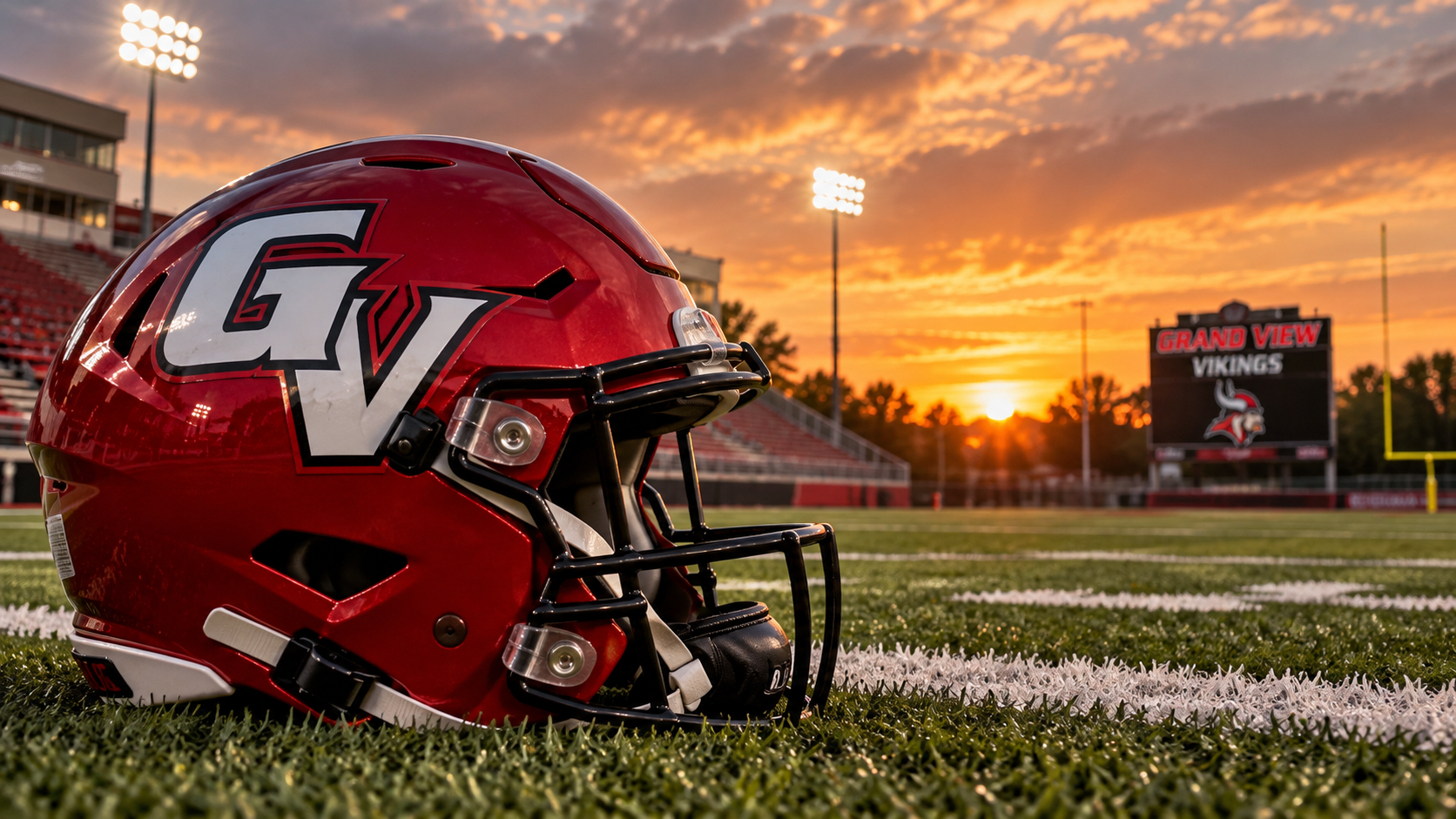 Grand View Vikings football helmet